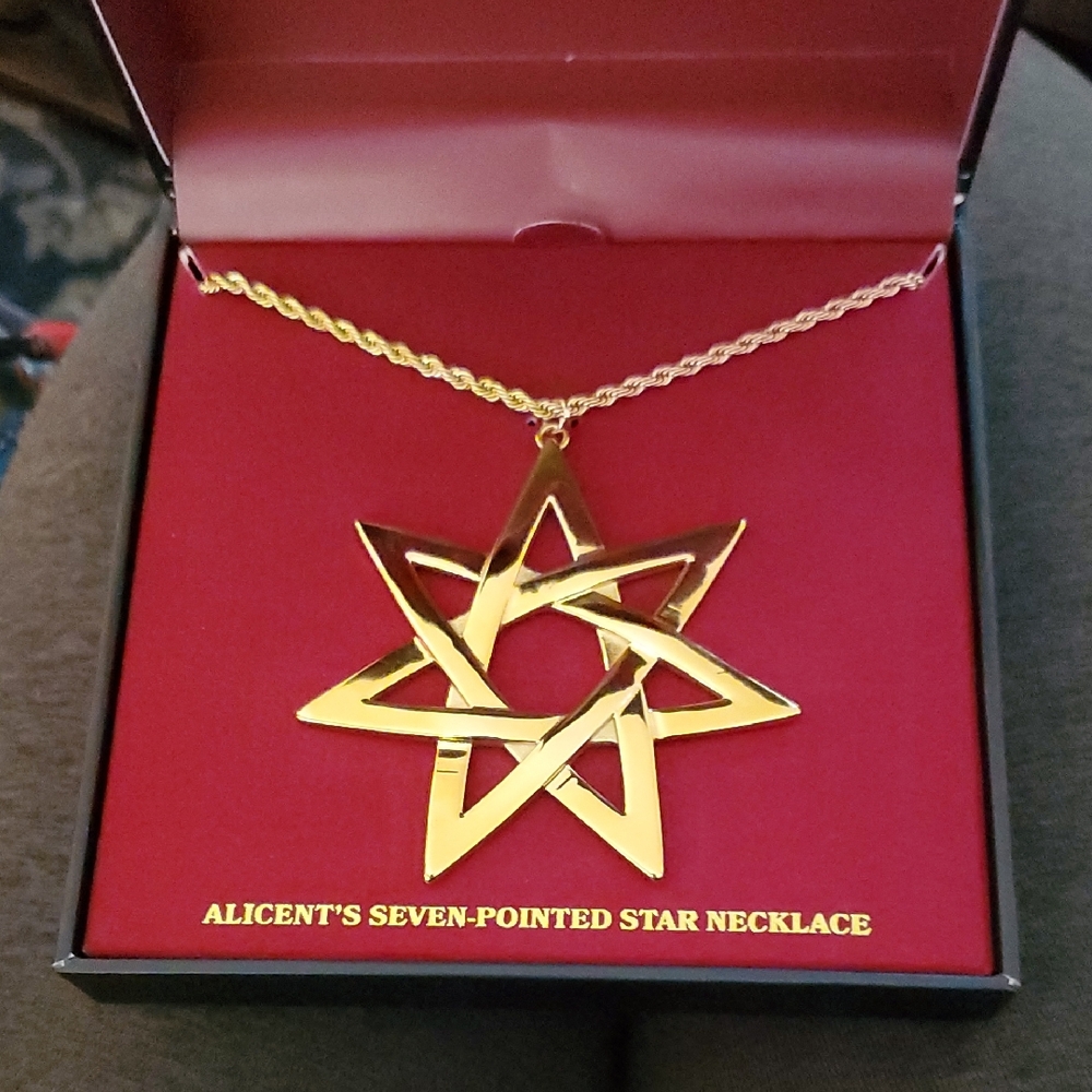 House Of The Dragon - Alicent's Gold Seven-Pointed Star Necklace